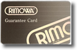 rimowa guarantee card